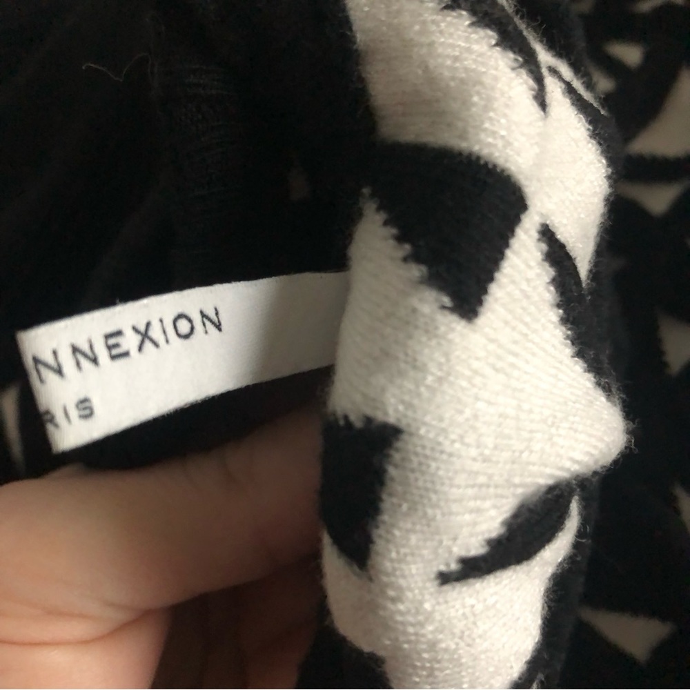 Faith Connexion Sweater Dress Geometric Jacquard Knit - Picture 10 of 11